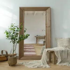 엔틱 빈티지 전신거울 우드 드레싱 내추럴우드컬러 원목 북유럽 프레임