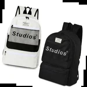 남자백팩 메쉬포켓 캐주얼 남녀백팩 학생 책가방 여행배낭 BR38