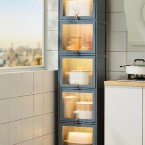 키큰 수납장 냉장고 선반 틈새 식기 팬트리장 코너 슬라이딩 좁은