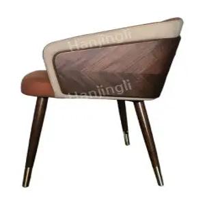 모던 인테리어 원목 가죽 등받이 식탁의자 홈카페 레스토랑 의자(1) 코메도르