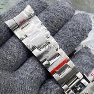 AR 팩토리 904L 스테인리스 스틸 20mm 시계줄, Rx 스트랩 116610 서브마리너 글라이드 폴딩 버클 교체용