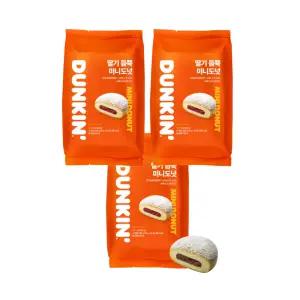 던킨 딸기 듬뿍 미니 도넛 25g 10개입 3봉