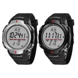 전자 손목 LED 디지털 학생 시계 남자 입대 군인