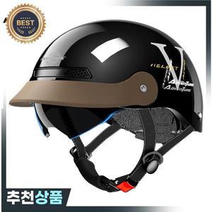 MOWK 빈티지 오토바이 하프 헬멧  통기성 남성 여성 전기 제트 스쿠터 오픈 페이스 반사 안전