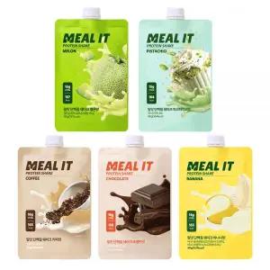 밀잇 단백질 쉐이크 파우치 스타터팩 5종 5가지 맛 5개 40g