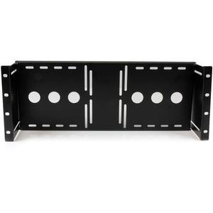 StarTech.com 19인치 랙 또는 캐비닛용 4U 유니버설 VESA LCD 모니터 마운팅 브래킷 - TAA 준수 냉간 프레스 강철 브래킷(RKLCDBK)