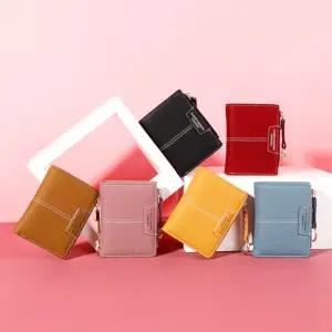 컬러풀 미니 반지갑 카드 동전지갑 여성 베이직