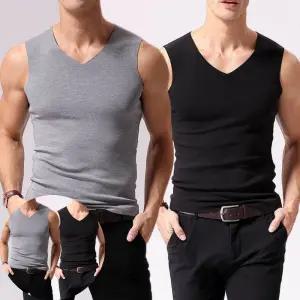 남자러닝 겨울 얇고 가벼운 따뜻한 방한 보온 런닝 나시 티셔츠