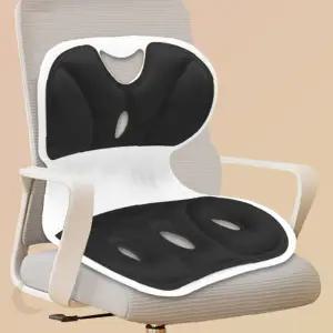 허리 등 척추 지지 쿠션 좌식 바닥 의자 학습 독서 명상 재택근무 자세보정