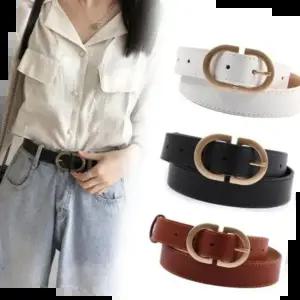벨트 여성 심플 캐주얼 버클장식 데일리 허리띠