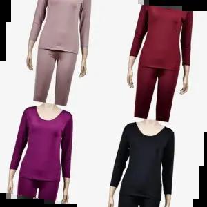 학생내복 따뜻한 여성 베이직 기모 발열 내복 상하의 겨울 세트