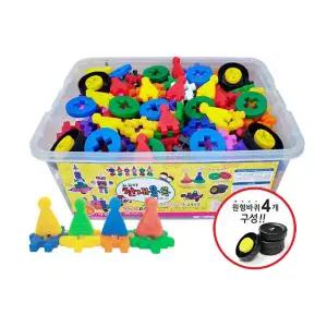 국민교육사 뉴꼬마 천재블록 2호 364pcs 와플블록