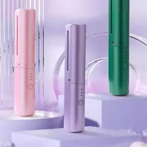 휴대용 무선고데기 충전식 미니고데기 빗 랜덤 컬러 미니 스트레이트 빗