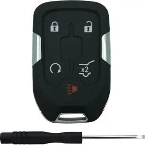 GMC 아카디아 터레인 유콘 쉐보레 교외 타호 자동차 키포브 커버용 키리스 엔트리 원격 쉘 케이스(5버튼-B)