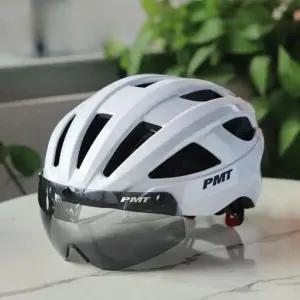 변색고글일체형자전거헬멧 성인MTB 산악자전거헬멧 남녀공용 안전보호구