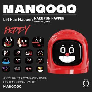 망고고 전자 애완동물 차량 장착 로봇 장식품 창의적인 내부 선물 소형