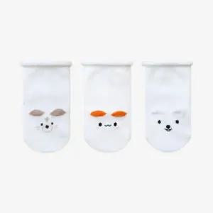 밤부캐릭터 양말 3종세트(선물포장) / 유아양말/ 아기양말 / 신생아양말 / 돌아기