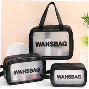 화장품가방 빠띠라인 반투명 PVC 방수 다용도 여행용가방 3종세트