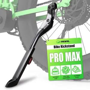 RBRL 자전거 킥스탠드 18mm 홀 간격 조절식 스탠드 알루미늄 합금 헤비 듀티 미끄럼 방지 24-29인치 산악
