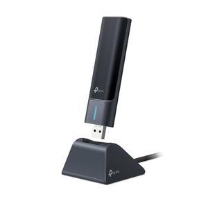 데스크톱 PC용 TP-Link WiFi 6E USB 어댑터 - (Archer TXE50UH) AXE3000 트라이밴드 무선 네트워크 초저지연 MU-MIMO OFDMA 정제 WPA3 Windows 11/10 지원