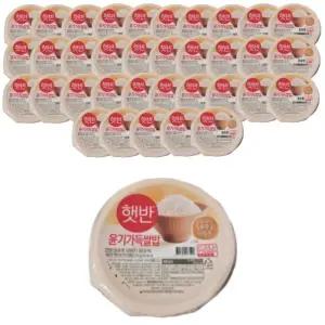 햇반 백미 언제나 맛있는 윤기가득쌀밥 210g x 36개