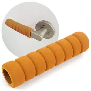 스펀지 문손잡이 커버 브라운 도어 방문 욕실 화장실 스펀지문고리손잡이
