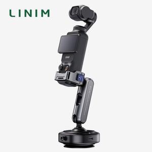 LINIM DJ-3 포켓 3용 흡착컵 마운트 차량 앞유리 창문 알루미늄 합금 홀더 DJI 오스모