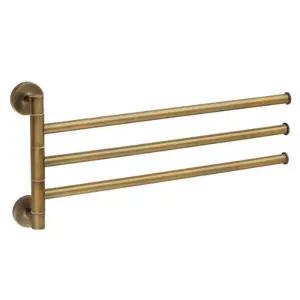 (GL)세인트 청동 회전 3단 수건걸이타월행거 욕실 타올