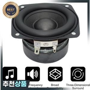 2인치 3인치 서브우퍼 스피커 4옴 15W 볼록형 캡 오디오 라우드스피커 DIY 북쉘프