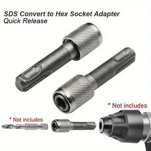 2pcs 프리미엄 SDS 소켓 어댑터 육각 섕크 스크루 드라이버 홀더 드릴 비트 변환기 다목적 액세서리