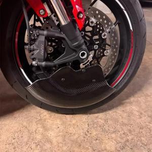 Ducati Street Fighter V2 2018-2024 2025 탄소 섬유 오토바이 휠 커버 브레이크 디스크 보호 라디에이터