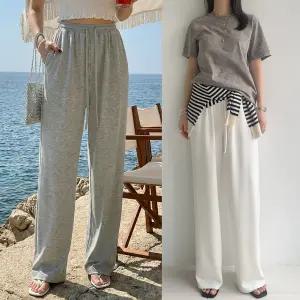 데일리밴딩팬츠 봄 하우룩 밴딩 트레이닝 일자핏 레이온 텐셀 팬츠 pt