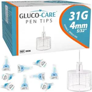 코케어 펜 팁 31G x 4mm 유니버설 핏 100/bx 컴포트 디자인 최적의 흐름과 빠른 배송을 위한 엑스트라 씬