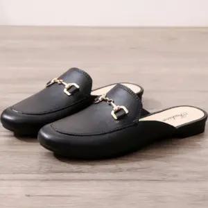 여성 로퍼 블로퍼 뮬 슬리퍼 사무실 실내화 뒤트임 단화