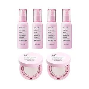 아트델리 멜라컷 글로우 선워터 100ml x4 + 선쿠션 15g x2