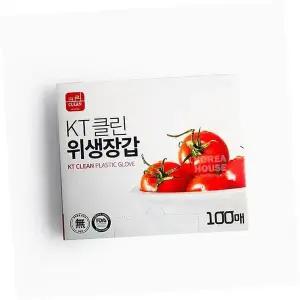 [셀러에이드]비닐장갑 KT 클린 위생장갑 (100매)