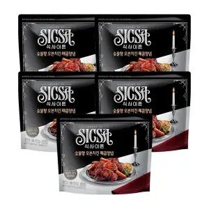 [롯데웰푸드]식사이론 숯불향 오븐치킨 매콤양념 330gx5개