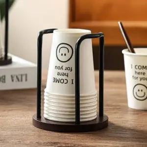 종이컵거치대 홀더 컵홀더 우드 꽂이 미니 일회용컵