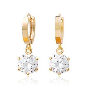 14K Gold-Pin 골드핀 골드 금침 금 심플큐빅 원터치 귀걸이