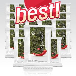 문경미소 대표시즈닝 김 기름이 적은 매운맛 캠핑반찬으로 좋은 불땡초맛김 24봉/선물세트