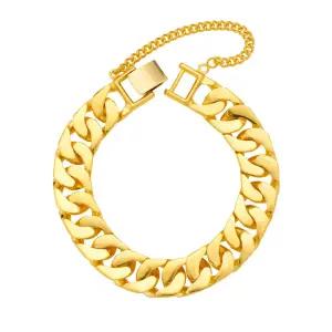 [한국금다이아몬드] 남자 순금 팔찌 면 체인 24K 56.25g 18K장식