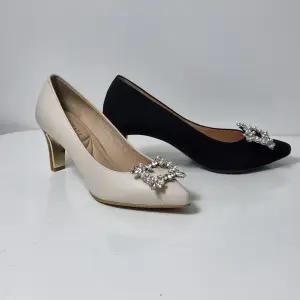 [탠디]여성 7cm 스틸레토 사각보석장식 펌프스힐 120020T3