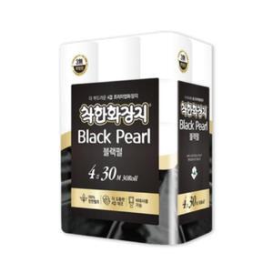 착한화장지 블랙펄 화장지 4겹 30m 30롤