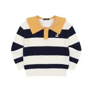 [캉골키즈](광주신세계)카라 니트 풀오버 RA 2118 네이비(ARACKS21180NV)