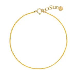 [한국금다이아몬드] 순금 팔찌 24k 실크 체인 한줄 디자인