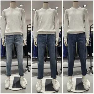 갤러리아 [올젠]25년 SS남성 허리밴딩 면스판 스텐다드핏 데님팬츠ZOF5DP1302(3