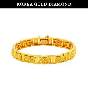 [한국금다이아몬드] 순금 팔찌 24K 남자 칼립스 금팔찌 37.5g