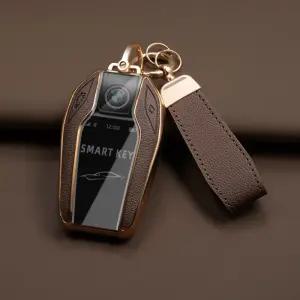 BMW 디스플레이키 케이스 가죽 차 키홀더 스마트키