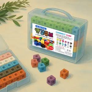 소호리빙 멀티 연결큐브 수막대 연결수모형 10색 100조각