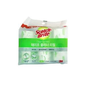 3M 테이프크리너 리필 중 개털청소돌돌이리필 머리카/먼지/테이프/의류/반영구/돌돌이/롱핸들/롤찍찍이
